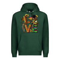 Sports Green love juneteenth africa Premium Hoodie - CowGirlArtShop