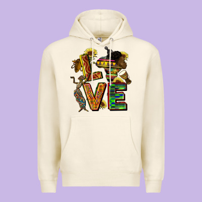 Love Juneteenth Africa Premium Hoodie Designed By Cowgirlartshop
