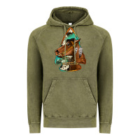 Vintage Olive horse arrowhead Vintage Hoodie - Jasminsmagicworld