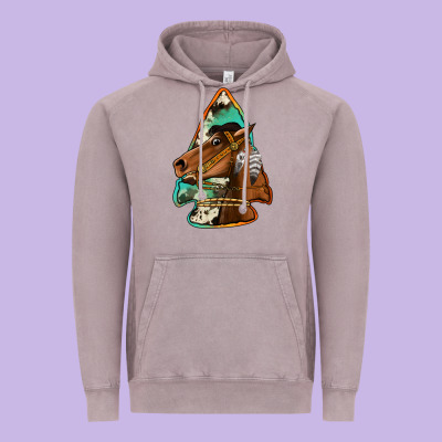 Horse Arrowhead Vintage Hoodie Designed By Jasminsmagicworld