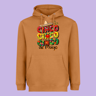 Cinco Cinco Cinco De Mayo Heavyweight Hoodie Designed By Cowgirlartshop