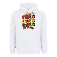 White cinco cinco cinco de mayo Heavyweight Hoodie - CowGirlArtShop