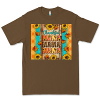 Cacao Thankful mama mama mama Premium Tee - Artiststas