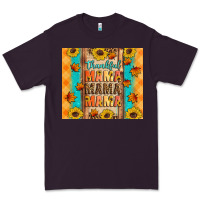 Plum Thankful mama mama mama Premium Tee - Artiststas