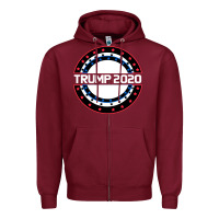 Burgundy Trump 2020 Zipper Hoodie - Bettercallsaul