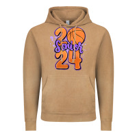 Senior 2024 Basketball Vintage Hoodie | Teevron