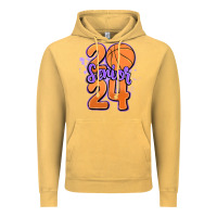 Vintage Mustard senior 2024 basketball Vintage Hoodie - MaliasSmallBusiness