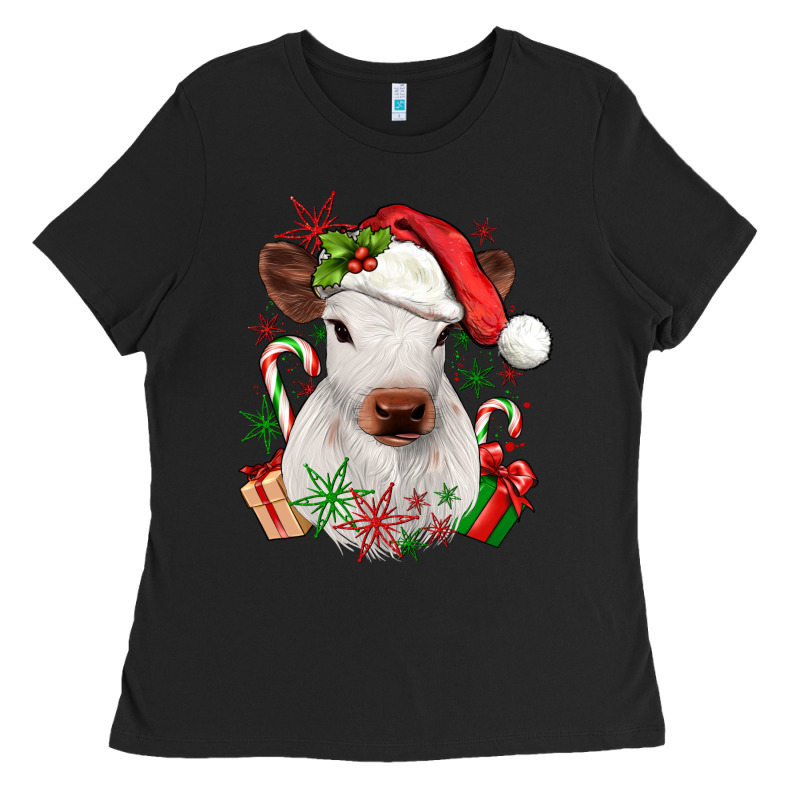 Christmas Heifer Ladies Tee by JahusDesignShop | Teevron