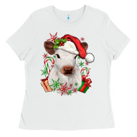 White christmas heifer Ladies Tee - JahusDesignShop