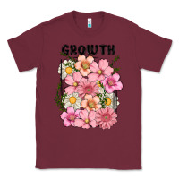 Burgundy growth flower Classic Tee - MaliasSmallBusiness