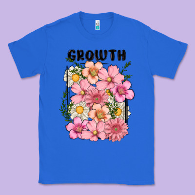 Growth Flower Classic Tee Designed By Maliassmallbusiness