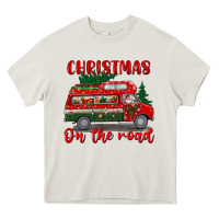 Cream christmas on the road Heavy Core Tee - BundleAndBundleShop