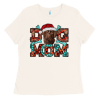 Dog Mom Christmas With Labrador Ladies Tee | Teevron