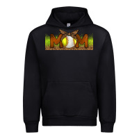 Black Baseball And Softball Mom Libbey Glass Urban Hoodie - BundleAndBundleShop