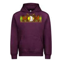 Mauve Wine Baseball And Softball Mom Libbey Glass Urban Hoodie - BundleAndBundleShop