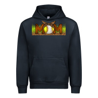Navy Baseball And Softball Mom Libbey Glass Urban Hoodie - BundleAndBundleShop
