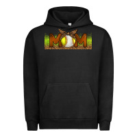 Pigment Black Baseball And Softball Mom Libbey Glass Urban Hoodie - BundleAndBundleShop