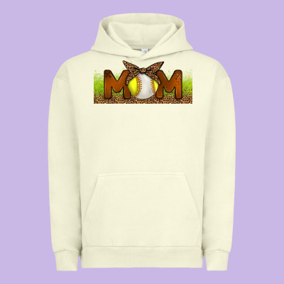 Baseball And Softball Mom Libbey Glass Urban Hoodie Designed By Bundleandbundleshop