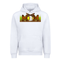 White Baseball And Softball Mom Libbey Glass Urban Hoodie - BundleAndBundleShop