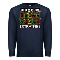 Navy 100 pure brown sugar extra fine Premium Sweatshirt - CowGirlArtShop