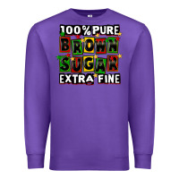Purple 100 pure brown sugar extra fine Premium Sweatshirt - CowGirlArtShop