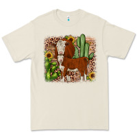 Bone Hereford cactus sunflower Premium Tee - JahusDesignShop