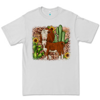 Dove Grey Hereford cactus sunflower Premium Tee - JahusDesignShop