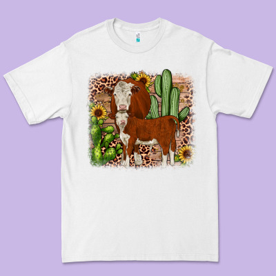 Hereford Cactus Sunflower Premium Tee Designed By Jahusdesignshop