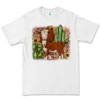 White Hereford cactus sunflower Premium Tee - JahusDesignShop