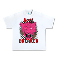 White heartbreaker Urban Heavy Tee - MaliasSmallBusiness