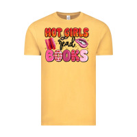Vintage Mustard hot girls read books Vintage Tee - MaliasSmallBusiness