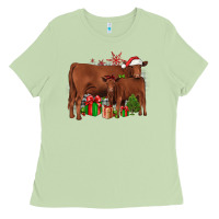Matcha Christmas Gelbvieh Ladies Tee - JahusDesignShop