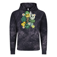 Cloud Black st patricks day green smile Vintage Hoodie - MaliasSmallBusiness