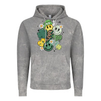 Cloud Rock st patricks day green smile Vintage Hoodie - MaliasSmallBusiness