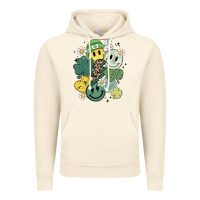 Vintage Artic st patricks day green smile Vintage Hoodie - MaliasSmallBusiness