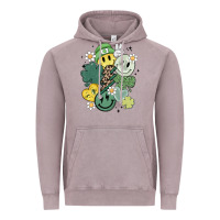 Vintage Zinc st patricks day green smile Vintage Hoodie - MaliasSmallBusiness