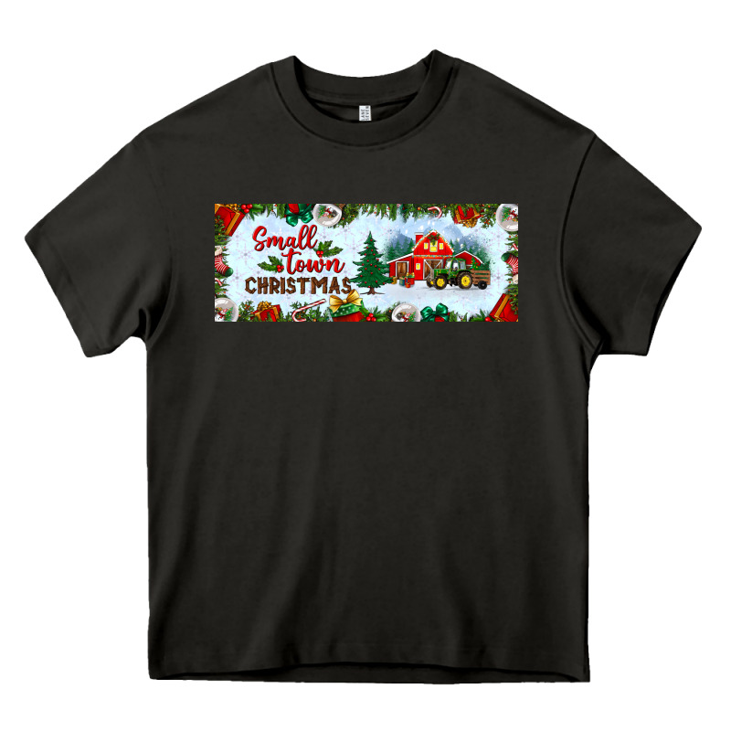 Small Town Christmas Heavy Core Tee by BundleAndBundleShop | Teevron