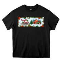 Black small town christmas Heavy Core Tee - BundleAndBundleShop