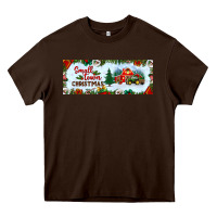 Chocolate Brown small town christmas Heavy Core Tee - BundleAndBundleShop