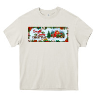Cream small town christmas Heavy Core Tee - BundleAndBundleShop