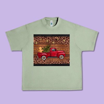 Christmas Truck Urban Heavy Tee Designed By Adodesignshop