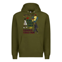 Army Green rosa sat so ruby could walk so kamala could run juneteenth Premium Hoodie - CowGirlArtShop
