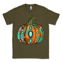 Army Green Western cowhide turquoise pumpkin Classic Tee - NancyCooperArtShop