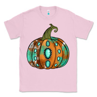 Bubblegum Pink Western cowhide turquoise pumpkin Classic Tee - NancyCooperArtShop