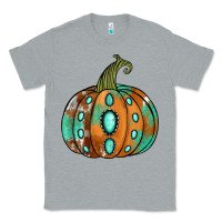 Heather Grey Western cowhide turquoise pumpkin Classic Tee - NancyCooperArtShop