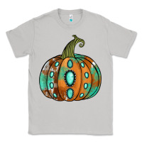 Moon Dust Western cowhide turquoise pumpkin Classic Tee - NancyCooperArtShop