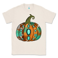 Natural Western cowhide turquoise pumpkin Classic Tee - NancyCooperArtShop