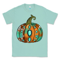 Seafoam Western cowhide turquoise pumpkin Classic Tee - NancyCooperArtShop
