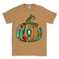 Toasted Coconut Western cowhide turquoise pumpkin Classic Tee - NancyCooperArtShop
