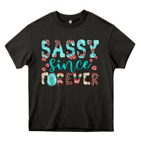 Asphalt sassy since forever Heavy Core Tee - JahusDesignShop